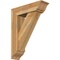 Ekena Millwork Traditional Traditional Rough Sawn Bracket w/ Offset Brace, Western Red Cedar, 8"W x 28"D x 36"H BKT0806X28X36TRA01RWR - alternate 1